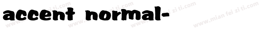 accent normal字体转换